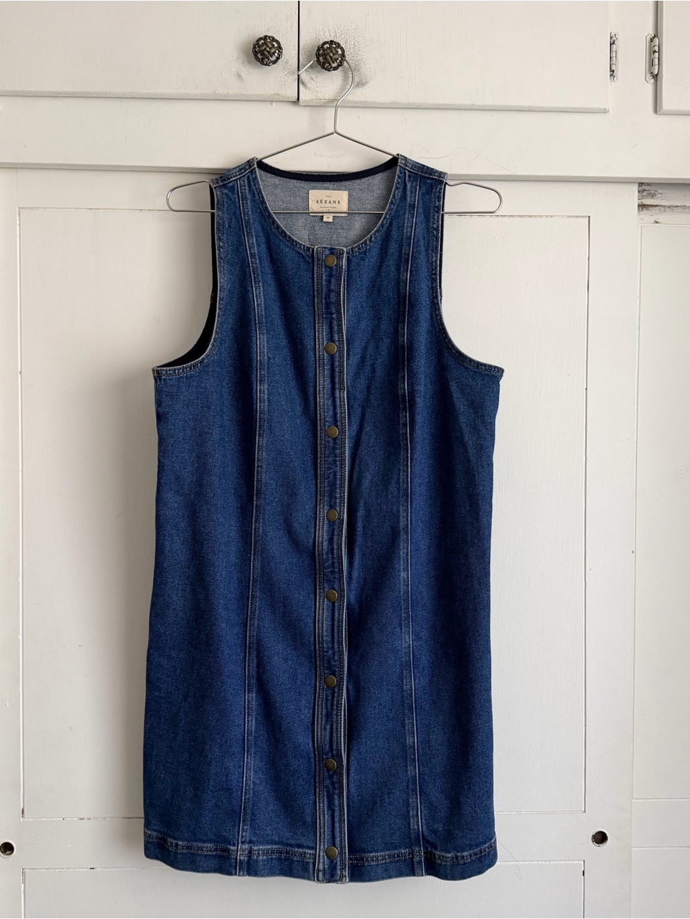 Sezane Leonie Dress - Denim Blue